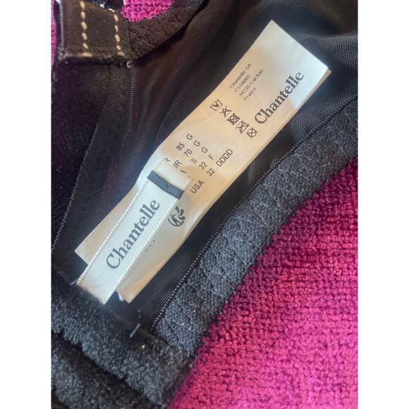 CHANTELLE Rive Gauche Lace Bra 32DDDD 32G Black Sexy Pretty - Picture 6 of 7